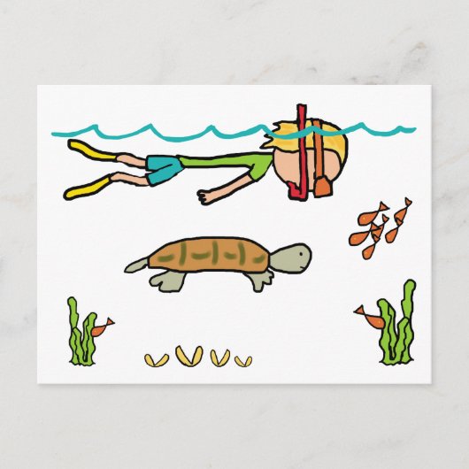 Carte Postale Snorkeling (Devant)