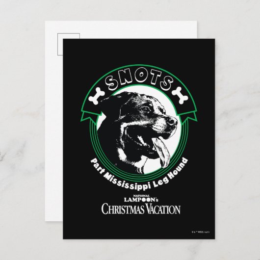 Carte Postale Snots Part Mississippi Leg Hound (Devant / Derrière)