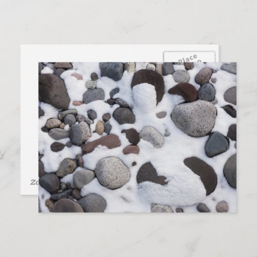 Carte Postale Snow and Rocks (Devant / Derrière)