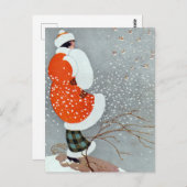 Carte Postale Snow Buntings - Will Hammell (Devant / Derrière)