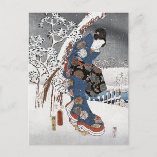 Carte postale Snow Geisha II