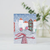 Carte Postale Snow Mouse (Debout devant)