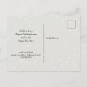 Carte Postale Snow Princess Bear Bleak Midwinter Lyrics Holiday (Dos)
