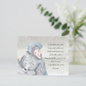 Carte Postale Snow Princess Bear Bleak Midwinter Lyrics Holiday (Debout devant)