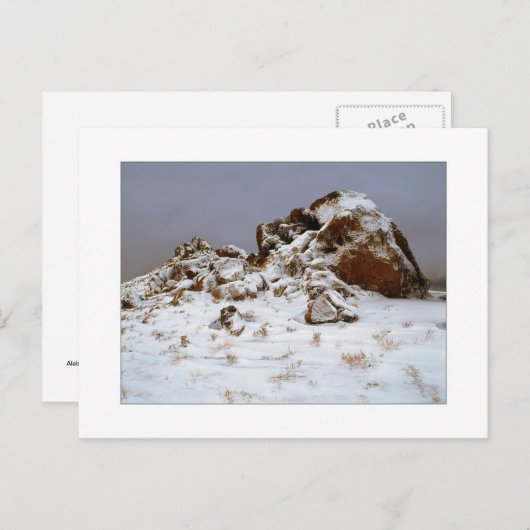 Carte Postale Snow Stones (Devant / Derrière)