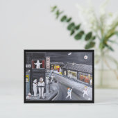 Carte Postale Snow Town Painting by Alfred Fox (Debout devant)