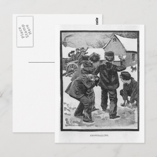 Carte Postale Snowballing ! (Devant / Derrière)