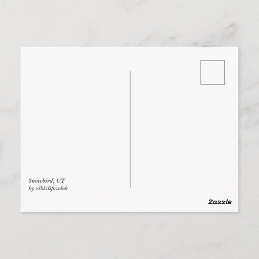 Carte Postale Snowbird - été (Dos)