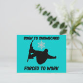 Carte Postale Snowboard (Debout devant)