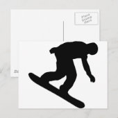 Carte Postale Snowboard (Devant / Derrière)