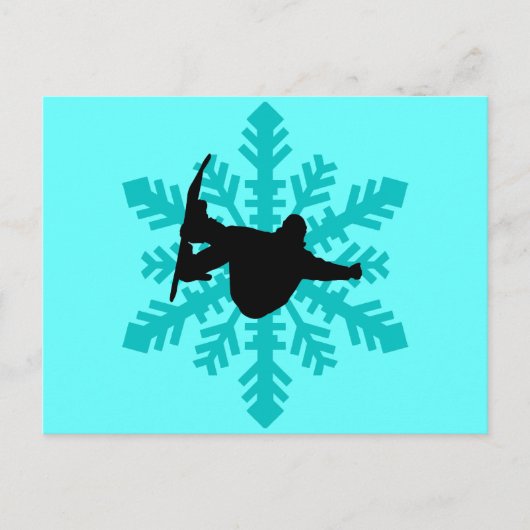 Carte Postale Snowboard (Devant)