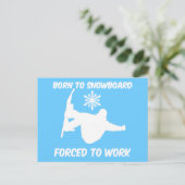 Carte Postale Snowboard (Debout devant)