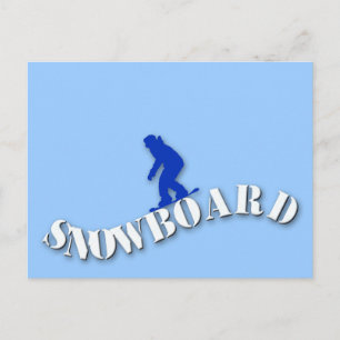 Carte postale Snowboard