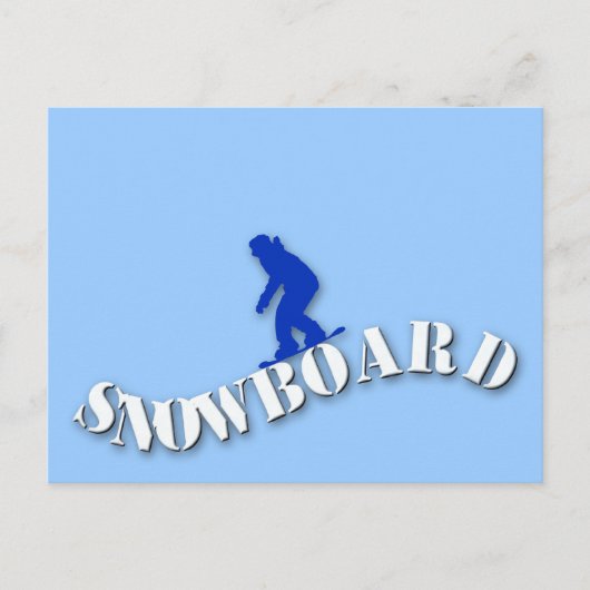Carte postale Snowboard (Devant)