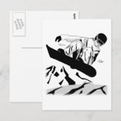 Carte Postale Snowboard 5 (Devant / Derrière)