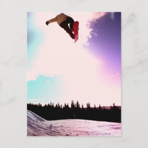 Carte postale Snowboard Air