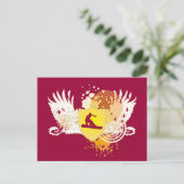 Carte Postale snowboard : hi-fi : (Debout devant)