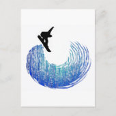 Carte Postale Snowboard No Crusty (Devant)