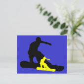 Carte Postale snowboard : ombrage (Debout devant)