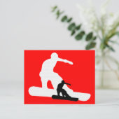 Carte Postale snowboard : ombrage (Debout devant)