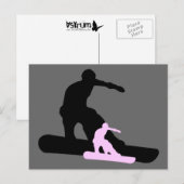 Carte Postale snowboard : shadowstance (Devant / Derrière)