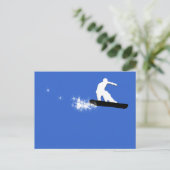 Carte Postale snowboard. simple. (Debout devant)