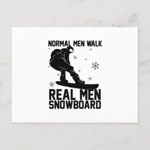Carte Postale Snowboard Snowboard Snowboard Idée cadeau Ski