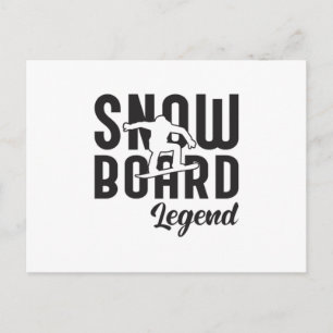 Carte Postale Snowboard Snowboard Snowboardeur Drôle Idée cadeau