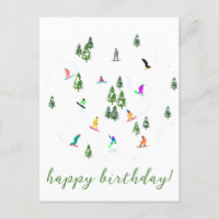 Snowboarder Snowboard Illustration Anniversaire