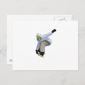 Carte Postale snowboardeur (Devant / Derrière)