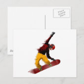 Carte Postale Snowboardeur (Devant / Derrière)