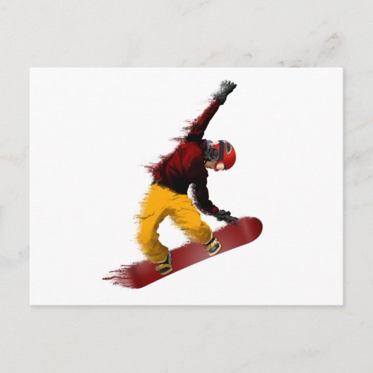 Carte Postale Snowboardeur (Devant)