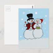 Carte Postale Snowcouple (Devant / Derrière)