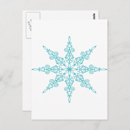CARTE POSTALE SNOWFLAKE (Devant / Derrière)