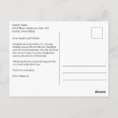 Carte Postale Snowflake Modern Family Photo Holiday (Dos)