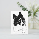 Carte postale Snowflake Skyline (Debout devant)