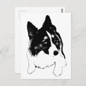 Carte postale Snowflake Skyline (Devant / Derrière)