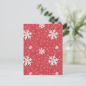Carte Postale Snowflakes à l'invitation de Noël (Debout devant)