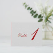 Carte Postale Snowflakes blancs sur le Mariage argenté Numéro de (Debout devant)