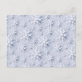 Carte Postale Snowflakes Christmas Tree Grey Card (Dos)