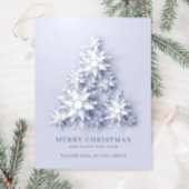 Carte Postale Snowflakes Christmas Tree Salutation d'entreprise
