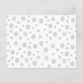 Carte Postale Snowflakes Pattern on White (Devant)