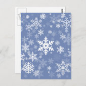 Carte Postale Snowflakes Personnaliser graphique Arrière - plan  (Devant / Derrière)