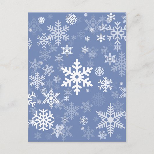 Carte Postale Snowflakes Personnaliser graphique Arrière - plan  (Devant)