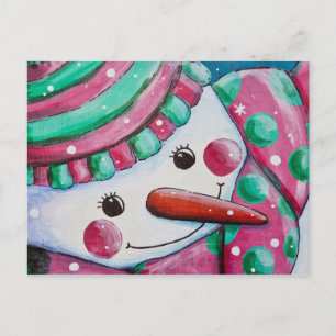 Carte Postale Snowgirl