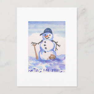 Carte Postale Snowman