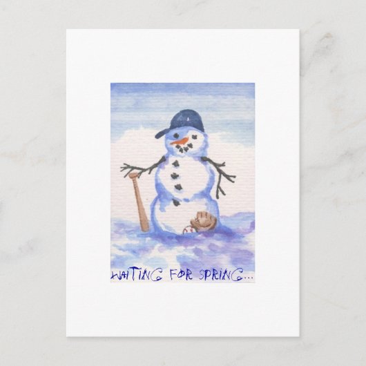 Carte Postale Snowman (Devant)