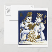 Carte Postale Snowman (Devant / Derrière)