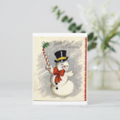 Carte Postale Snowman (Debout devant)