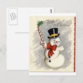 Carte Postale Snowman (Devant / Derrière)